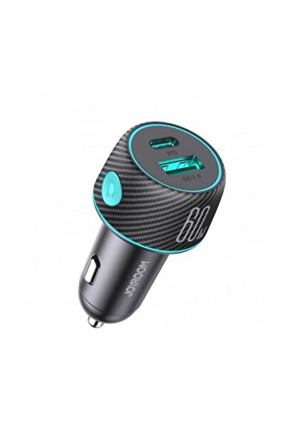 Joyroom Incarcator Auto JR-CCN01 60W 3A 1 x USB-A - 1 x USB-C Negru