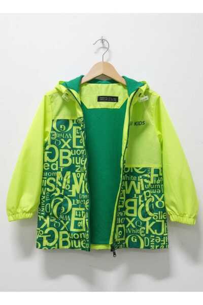 TOYSİ KİDS Boys' Waterproof Lined Hooded Raincoat