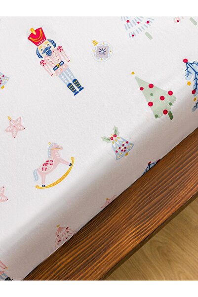 LC Waikiki New Year Themed Double Sheet 160X200 cm (W5)