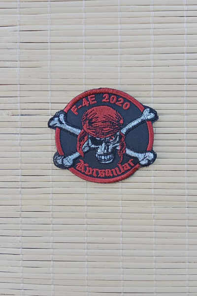 İZMİR ASKERİ MALZEME شعار قراصنة مطرز بالخيوط موديل f 4e 2020