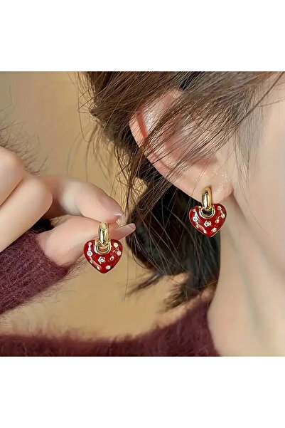 Fashionjewelery Heart Strawberry Earrings