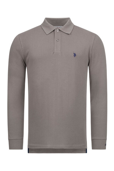 U.S. Polo Assn. Herren Polo langarm Shirt LS Piquet P004