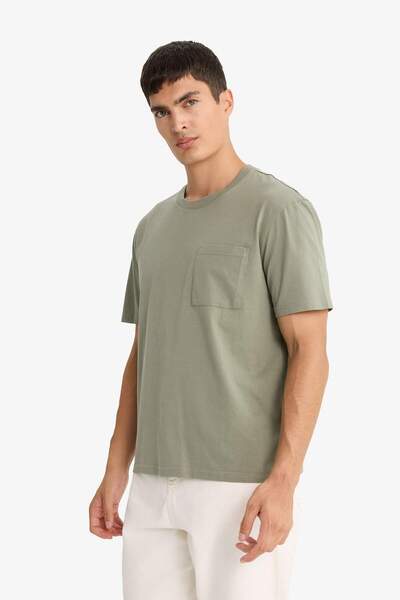 DeFacto Μπλουζάκι με κοντό μανίκι με λαιμόκοψη F9767AX25SM