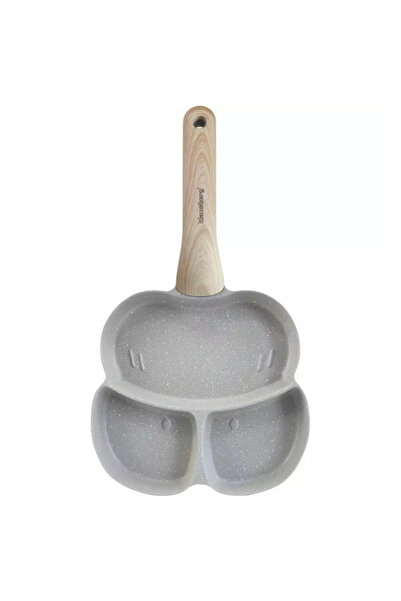 Klausberg KB 7824 3-compartment frying pan, 19 cm, Marble coating, Induction,...