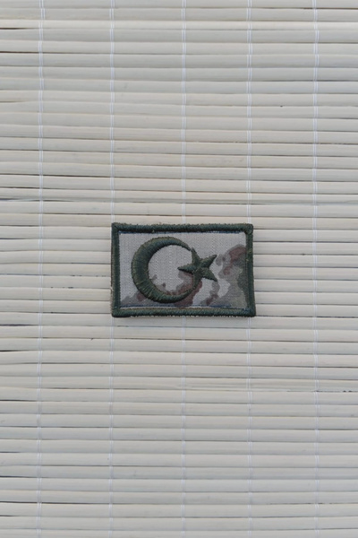 İZMİR ASKERİ MALZEME شارة مطرزة بألوان التمويه للقوات البرية، شارة مطرزة بشعا...