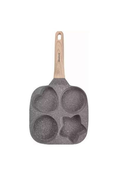 Klausberg KB 7808 4-compartment frying pan, 19cm, Marble coating, Various sha...