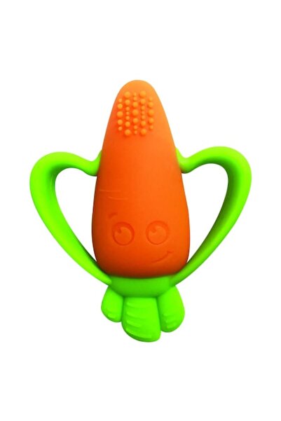 Zamo Jucărie de dentiție pentru bebeluși, Zamo, morcov pentru bebeluși, educativă, calmare a durerii, fără BPA, silicon, formă de morcov, O