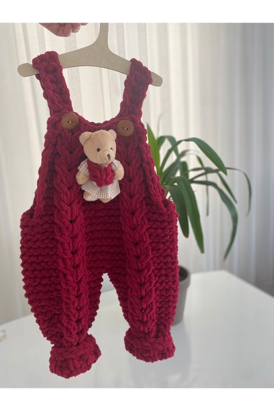 ÖRGÜCÜ DESİGN Puffy Baby Romper Knit Romper