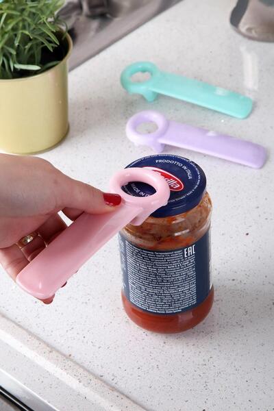 EWs Jar Opener 13 cm Colorful Practical Lid Opener Kitchen Helper Tool