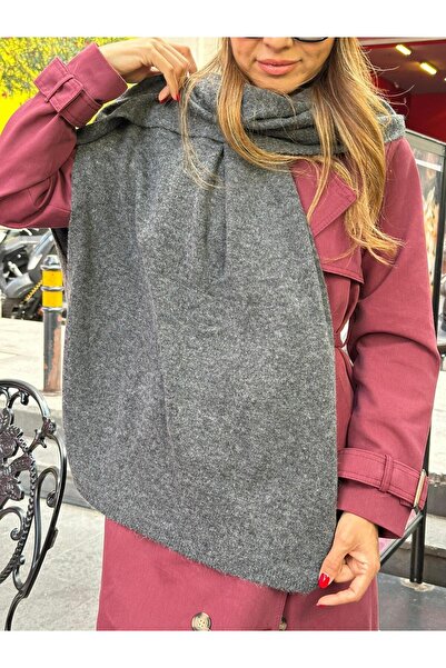 Seda Bijuteri وشاح ناعم الملمس أنثراسيت