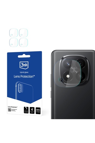 3MK [Συσκευασία των 4] Φιλμ Κάμερας για Xiaomi Redmi Note 14 Pro+ 5G, Προστασ...