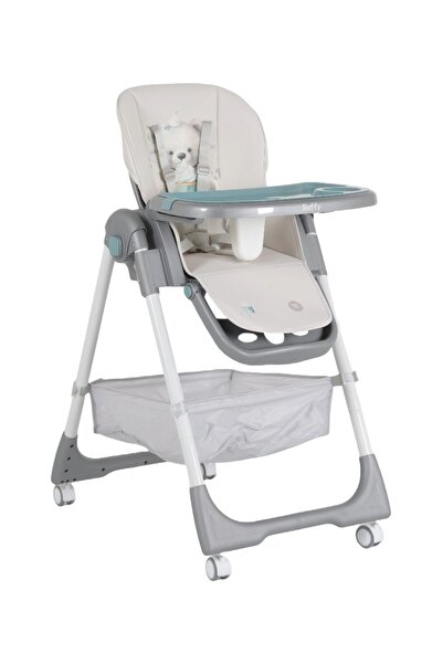Moni Raffy 2-in-1 dining chair, grippy wheels with brakes, double tray, height adjustable, foldable