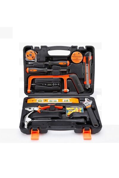 Arabest مجموعة أدوات يدوية، مثقاب، صندوق أدوات منزلي، مجموعة مفكات براغي لإصلاح الأجهزة مكونة من 13 قطعة، أدوات إصلاح مع صندوق