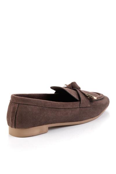 Bambi Kahve Kadın Loafer Ayakkabı K01688011572