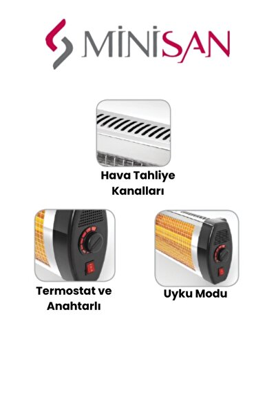 Minisan Mf-3000 İnfrared Isıtıcı Soba
