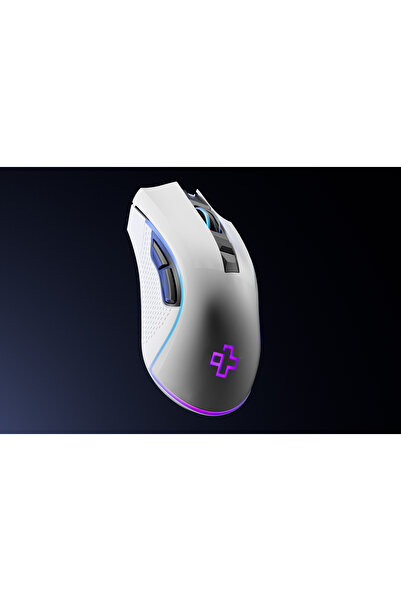 QwertyKey Ποντίκι παιχνιδιών Forge, λευκό, RGB, 12.000 DPI, λογισμικό