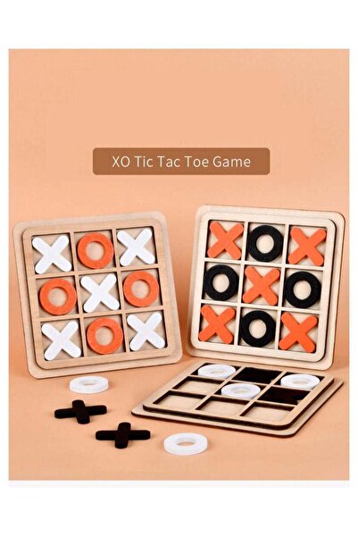 DIY Educational Tic Tac Toe XO Game with X and O Figures Randomly Assorted Multicolour