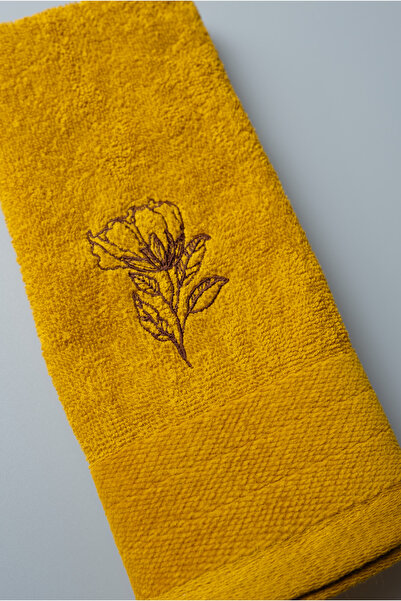 GAMA HOME 100% Cotton Embroidered Guest Towel 30X50 Set of 2 / Different Pattern Options