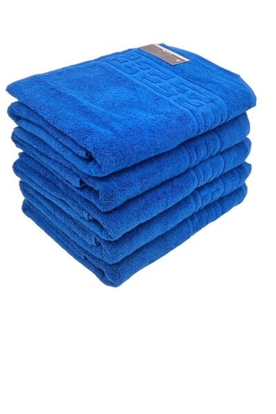 rotop Set of 2 Home Hotel Towel - Greek Border, 100% Cotton, 70x130 cm