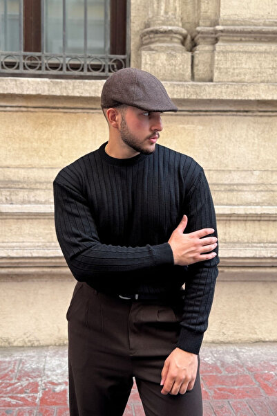 Livio Ferri Ανδρικό πουλόβερ με λαιμόκοψη και κορδόνια Fella, κανονική εφαρμογή