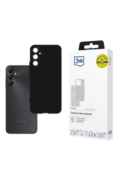 3MK Θήκη για Samsung Galaxy A05s, Ματ θήκη, μαύρη