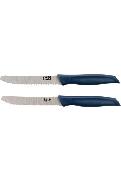 Tasty Ocean Blue 678267 serrated knife set, 2 pcs, 21 cm, Stainless steel, Soft handle, Blue