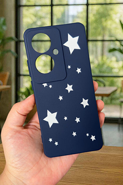 Vip Case OPPO RENO 11F Uyumlu Mini Yıldız Desenli Silikon Darbe Emici Klasik ...