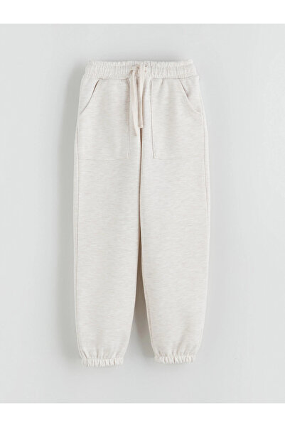 LC Waikiki Pantaloni de sport pentru băieți LCW Kids, albi, cu talie elastică