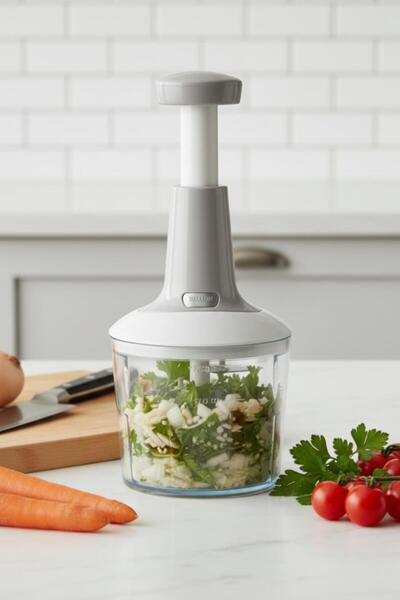 EWs Basmali Hand Rondosu Vegetable and Fruit Chopper 1 Lt 2 Pieces