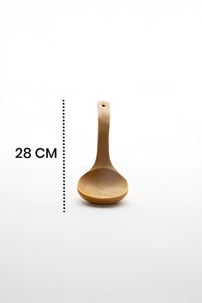 Bambuland Natural Bamboo Ladle - 28 cm Deep Spoon Luxury Model