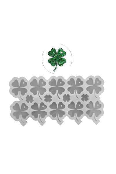 Genel Markalar Epoksi Silikon Kalıp Yonca Kalıbı 10 Lu