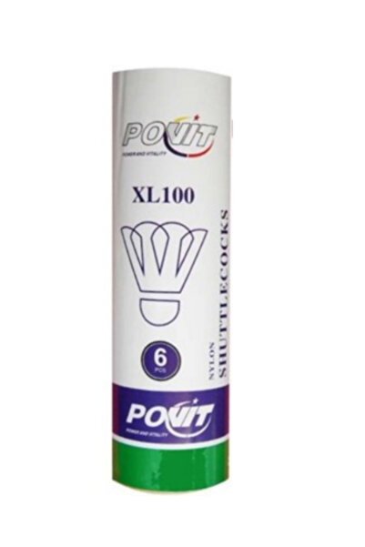 Povit Xl 100 Badminton Topu Naylon 6'lı Beyaz