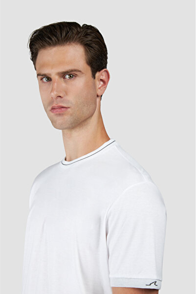 PAUL&SHARK Men's Woven Cotton Lyocell T-Shirt