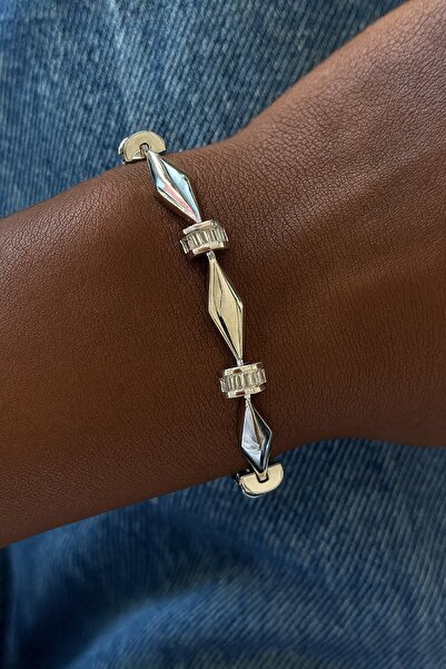 TAKIŞTIR سوار YSX بتفاصيل حجر فضي اللون