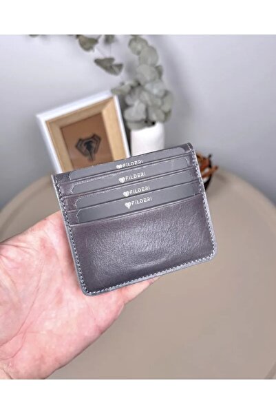 Fil Deri Genuine Leather Magnetic Minimal Card Holder 2116