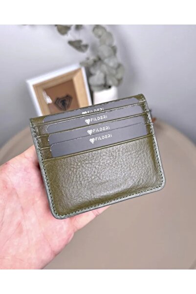 Fil Deri Γνήσιο δερμάτινο μαγνητικό θήκη για κάρτες 2116