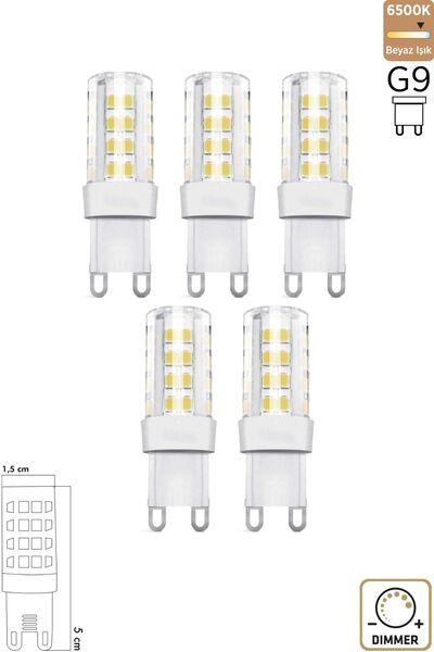 Heka Mısır Şeffaf 5W 6500K G9 LED Ampul ERD-305