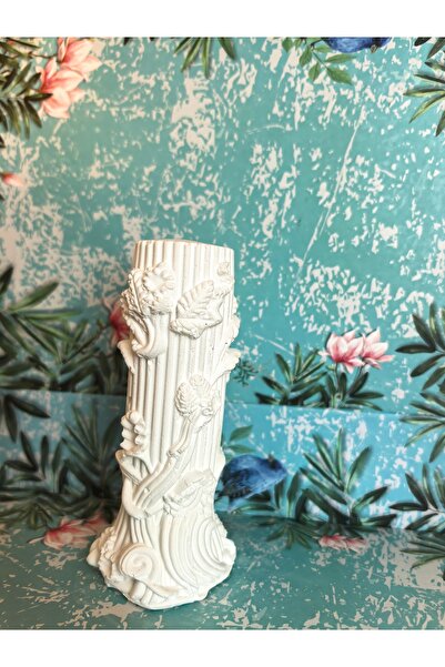 Artnest Taş tozu dekoratif yapraklı sütun