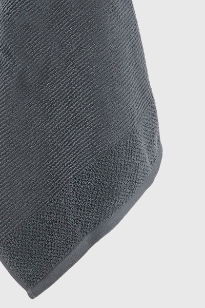 Benetton Home 3 Pieces Bath Towel Hand Face Body Dark Gray 100% Cotton 50X90 cm Hand Towel