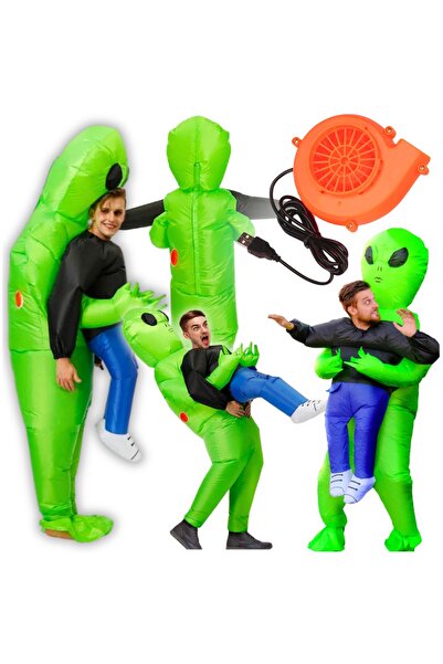 Other Inflatable Alien UFO Costume, Self-Inflating, Halloween Costume