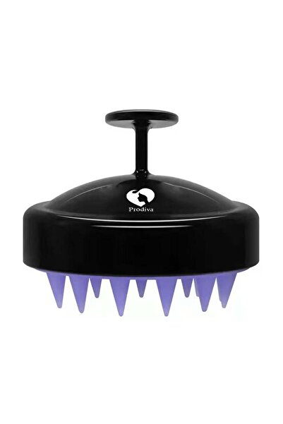 PRODİVA فرشاة الاستحمام للعناية بالشعر وفرشاة التدليك - أسود