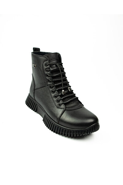 BABALİ 10151 Ghete de damă din piele neagră Mym