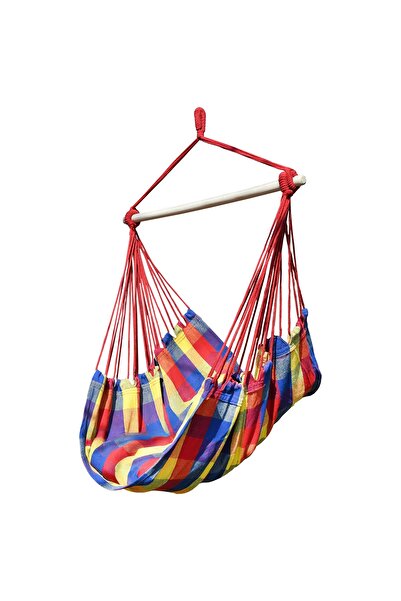 Other Brazilian hanging garden hammock with spreader bar, bohemian style.