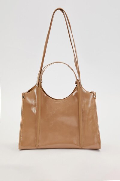 Levidor Khaki Double Compartment Large Shoulder Bag