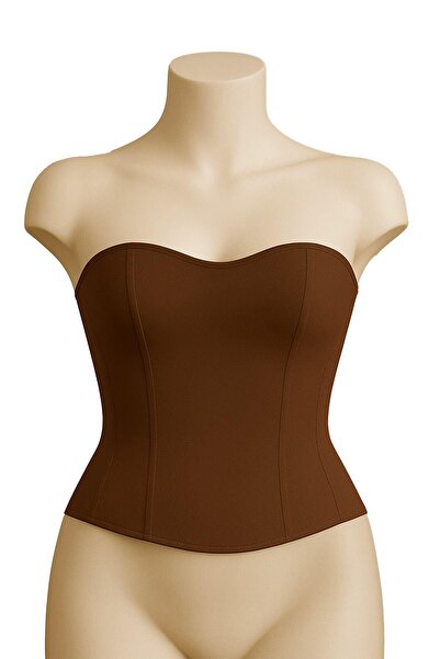 ALFA AKSESUAR 03 Coffee Mi Emay 9155 Sweaty Bustier
