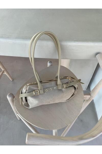 Senza Vedere Mery Suede Baguette Shoulder Bag