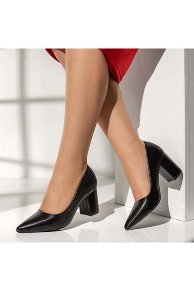 BMoD Women's black thick heel shoes MOD06134