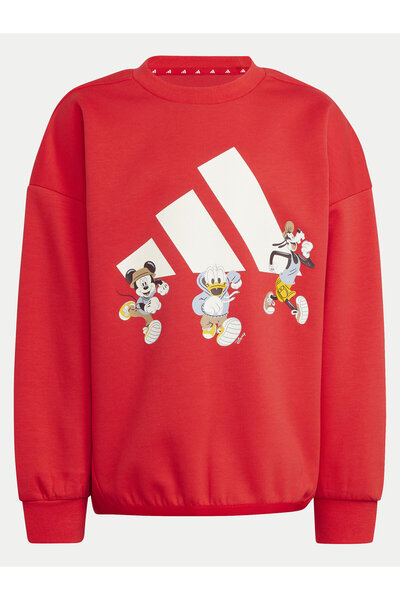 adidas Unisex Child Sweatshirt JF3640 Red