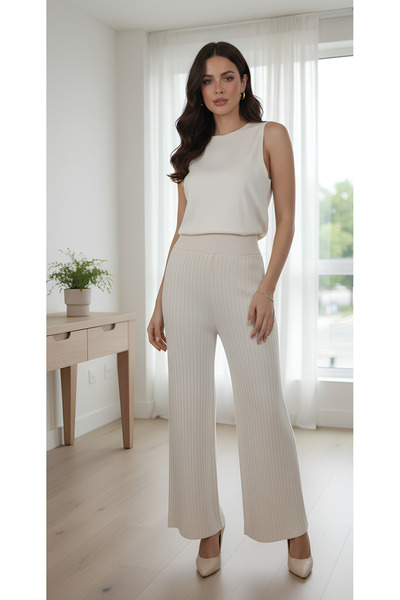 meday Clothing Knitwear Palazzo Pants – Comfortable and Modern Elegance