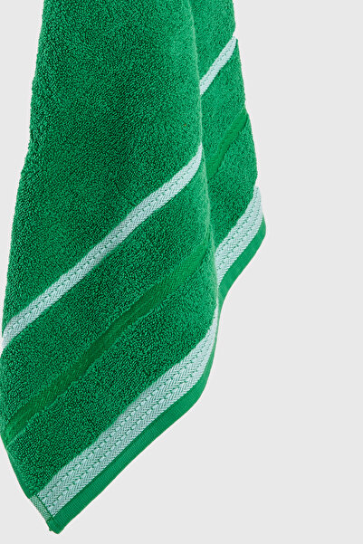 Benetton Home 3 Pieces Bath Towel Hand Face Body Green 100% Cotton 50X90 cm Hand Towel